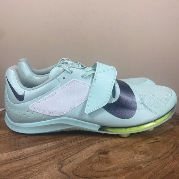 Nike Zoom Long Jump Elite Mint Foam Volt Mens Size 15 Track Spikes DR9924-300 - Picture 1 of 10